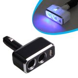 Car Auto Dual Socket Cigarette Lighter Charger 1 USB Port