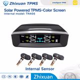 New Models Solar Wireless TPMS Tire Pressure Monitor System Temperature Monitoring USB Charge