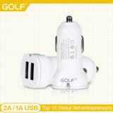 3.1A Dual USB Ports Quick Car Charger for iPhone Tablet PC Fireproof Material