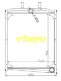 All Aluminum High Quality Auto Radiator for Beiben Heavy-Duty Truck 506 500 0601