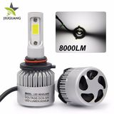 Wholesale High Power Super Bright Three Side 8000lm 40W H7 9005 9006 H11 H4 Fan LED Headlights Bulb