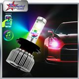 Wholesale V18 Turbo H4 LED Headlight Bulb RGB Color Demon Eyes H7 Car LED Bulbs Color Changing H11 Fog Lamp LED for Toyota Honda