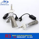 Car LED Headlamp 40W 4800lm H4 R3 LED Headlight 6000k