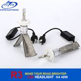 Car LED Headlamp 40W 4800lm H4 R3 LED Headlight 6000k