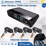 TPMS Wireless Solar Power Tire Tyre Pressure Monitor System + 4 Internal Sensor