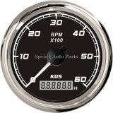 Sq 85mm Tachometer 0-6000rpm with Backlight Double Layer Reinforced Anti-Fogging Glass