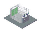 Car Spray Booth Retractable Paint Room