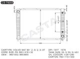 Whole Sale Auto Radiator for Volvo 940'90-2.0I/2.3I At