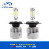 72W 8000lm H4 H/L 9003 Hb2 S2 Car LED Headlight Bulbs Conversion Kits with COB Chips