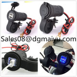 Waterproof Motorcycle Dual USB Car Charger with Bracket