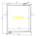 Auto Parts All Aluminum Radiator for Truck FAW Jiefang Ck03