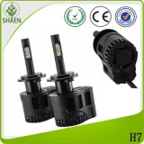 Automobile Lighting Build in Driver Fanless LED Auto Headlight H7