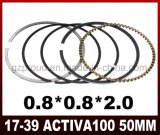 Activa 100 Piston Ring High Quality Motorcycle Parts