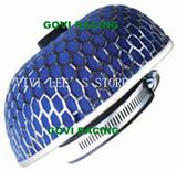 Sponge Car Air Filter with 76mm Iron Mesh Blue Universal for Car Air Intake Pipe