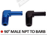 90° Male NPT to Barb Fitting