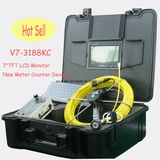 40m Cable CCTV Inspection Camera with Meter Counter (V7-3188KC)