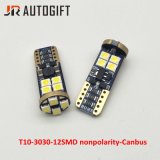 Super Bright T10 3030 12SMD Nonpolarity Canbus Clearence Bulbs