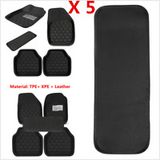 Car Floor Mats Front & Rear Liner Waterproof All Weather 5PC Universal Auto Mat