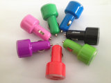 Custom Made Cheap Colorful High Quality Dual USB Car Charger