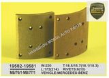 Long Lifetime Brake Lining for Heavy Duty Truck (19581/19582)