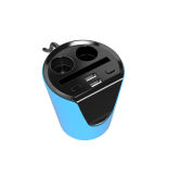 2 Port USB Add Put Card Slot Cup Car Charger