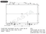 Engine Parts Aluminum Radiator for Honda Odyssey V6 Rl1/J35a'99-AT