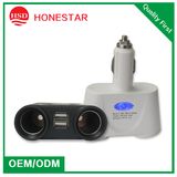 12V/24V 10A Car Cigarette Lighter Socket with 2.1A USB Port