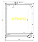 Air Conditioner Aluminum Radiator for Truck Df Cummins 1301n48-010