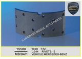 Premium Quality Brake Lining for Heavy Duty Truck (15580)