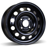 14X5.5 (4-108) Black Steel Winter Wheels