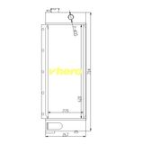 Engine Parts Water Cooled Aluminum Radiator for Technical Vehicle XCMG 80