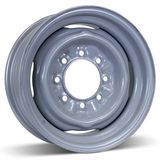 16X6 (8-165.1) Silver Steel Winter Wheel