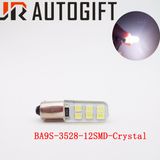 Car Styling 12V 24V Ba9s 3528 12SMD Auto Signal Lamp Bulb