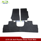 J170 Set Black Rubber Foot Floor Mat Kit for Jeep Wrangler Jk 2007+ 4 Door