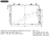 Hot Sale Auto Parts Radiator, Aluminium Radiator for Benz