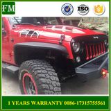 Black Steel Avengers Engine Hood Cover for Jeep Wrangler Jk 2007+
