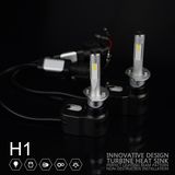 Lmusonu New Technology Turbine Cooling T5 LED Headlight H1 30W 4200lm High Bright Upgrade Auto Parts