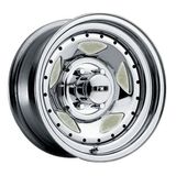 16X8 (5-139.7) Five Star Chrome Steel Wheel with Rivet