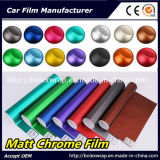 Hot Sell Matte Chrome Film Interior Film Decorative Sticker, Chrome Wrap Vinyl