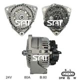 Bosch Alternator 0124555014 Ca1847IR 23887