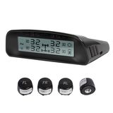 Car Wireless TPMS Tire Pressure Monitoring System Solar LCD Psi Bar Car TPMS