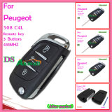 Remote Key for Auto Peugeot 307 with 3 Buttons 433MHz 0523 (with groove)