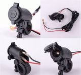 Waterproof Car Handlebar Cigarette Lighter Socket/Charger Socket