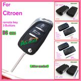 Car Key for Auto 0536 Citroen with 2 Button 433MHz Without Groove