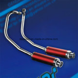 Cbt Motorcycle Parts Single Cylinder Modified Roundtail Red Muffler