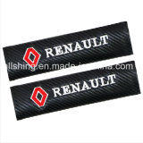 Car Logo Seat Belt Carbon Covers Shoulder Pads for Renault 