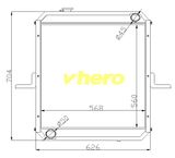 Auto Spare Parts Auto Radiator for Truck FAW Jiefang Ca-152