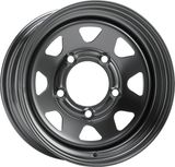 12X4 Triangular Black Trailer Wheel 5-114.3