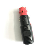 PC Car Cigarette Lighter Plug with Red Head