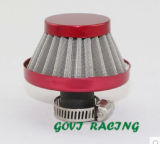 12mm Red Air Filter with Stainless Steel for Trubo Sport Air Intake Fllter Pipe